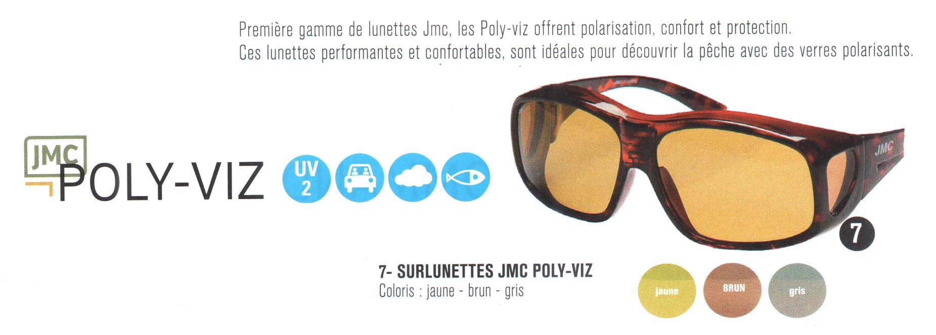 Surlunettes de soleil jmc polarflite large - Surlunettes pêche à la truite