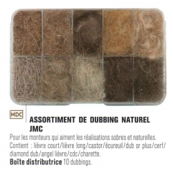 ASSORTIMENT DE DUBBING NATUREL JMC