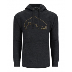 SIMM'S SWEAT TROUT OUTLINE HOODY